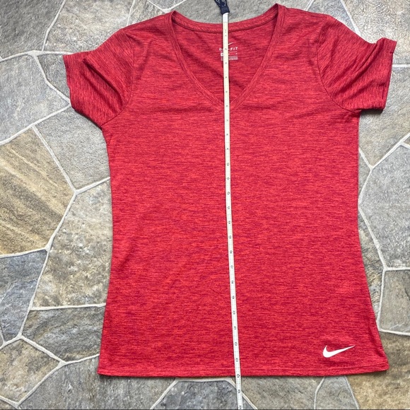 Nike Dri-Fit V-Neck Shirt Sleeve Shirt - Picture 8 of 9
